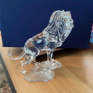 Swarovski crystal lion.